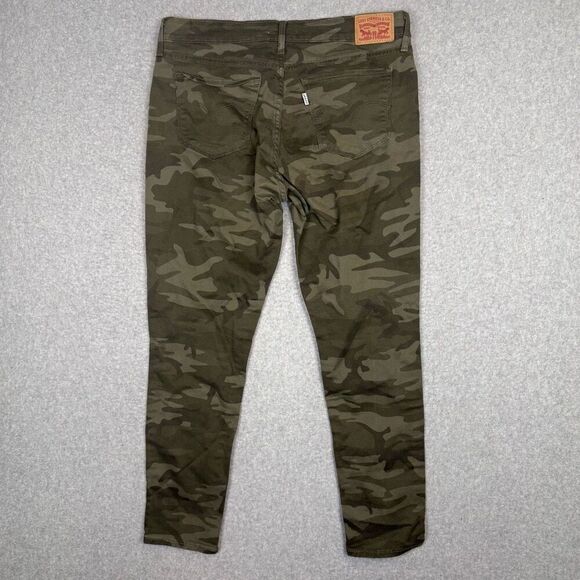 Levi's Women's Size 31 711 Skinny Green Camo Ankle Length Pants - Picture 8 of 10